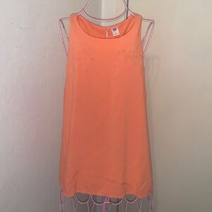 -Old Navy orange sleeveless blouse- Large As Is